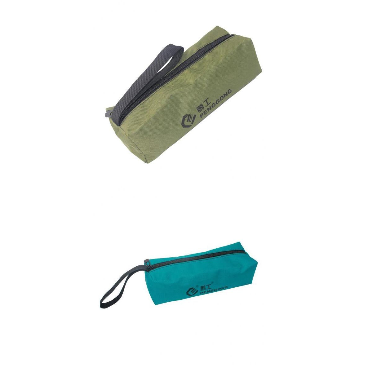 Cloth Storage Bag Repair Tools Hardware Handbag Zip Organizer Green + Blue