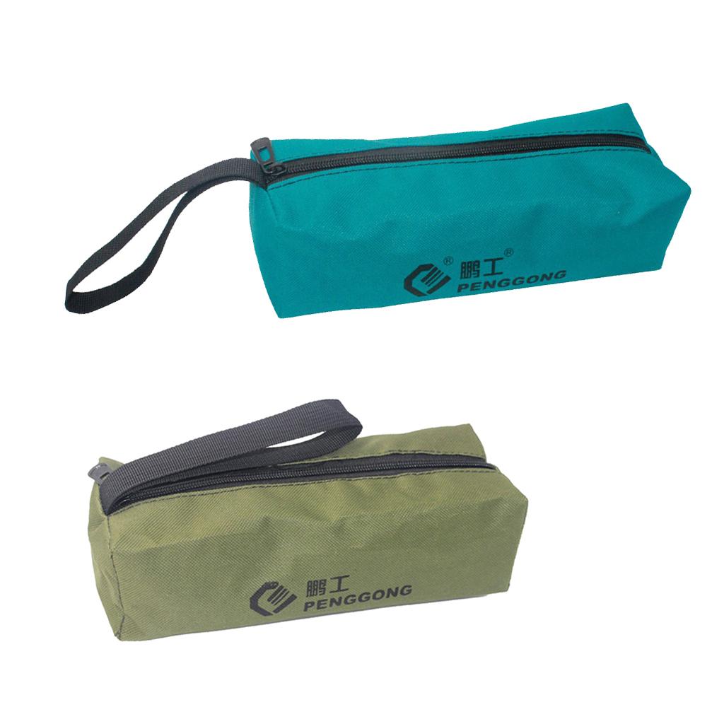 Cloth Storage Bag Repair Tools Hardware Handbag Zip Organizer Green + Blue