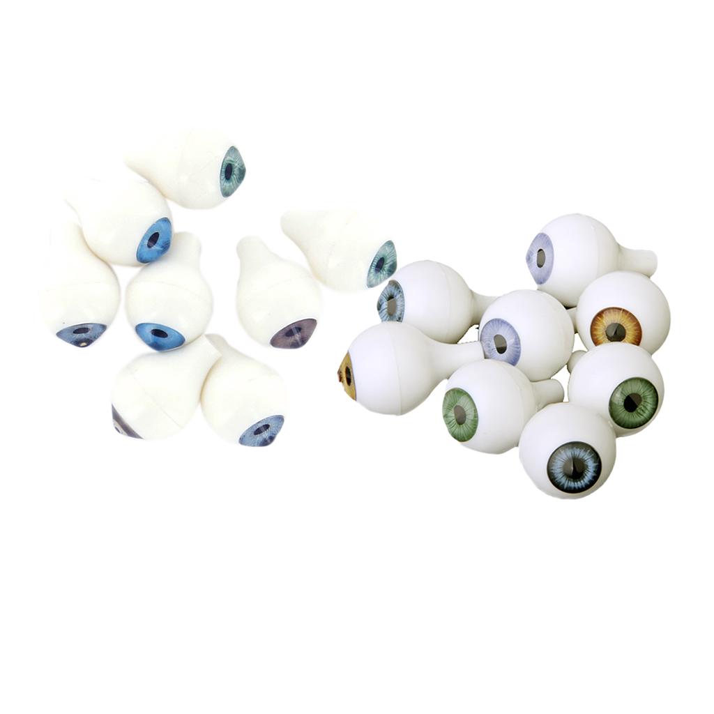 8 Pairs Doll Eyeballs Round Acrylic Eyes for DIY Doll Bear Crafts Supplies