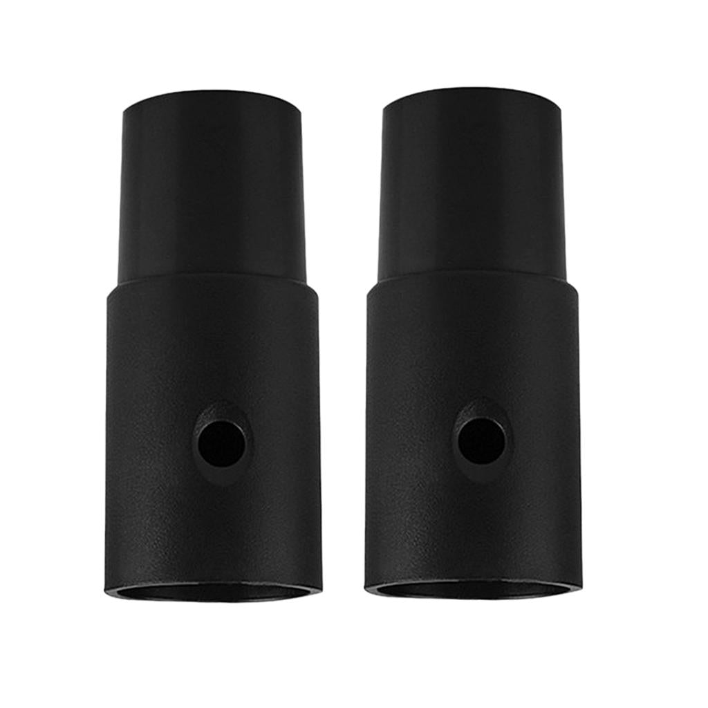 2 pcs Vacuum Cleaner Brush Hose Connector Adapter 32mm Inner Diameter Black