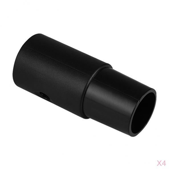 4x Vacuum Cleaner Brush Hose Connector Adapter 32mm Inner Diameter Black