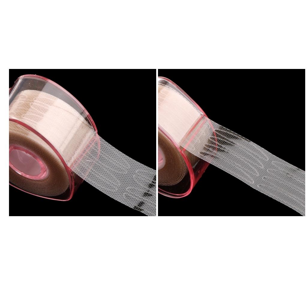 2 Rolls Invisible Fiber Double Eyelid Lift Strips Tape Glue Adhesive Sticker