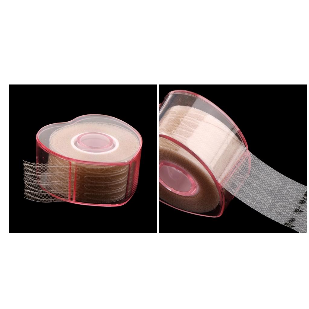 2 Rolls Invisible Fiber Double Eyelid Lift Strips Tape Glue Adhesive Sticker