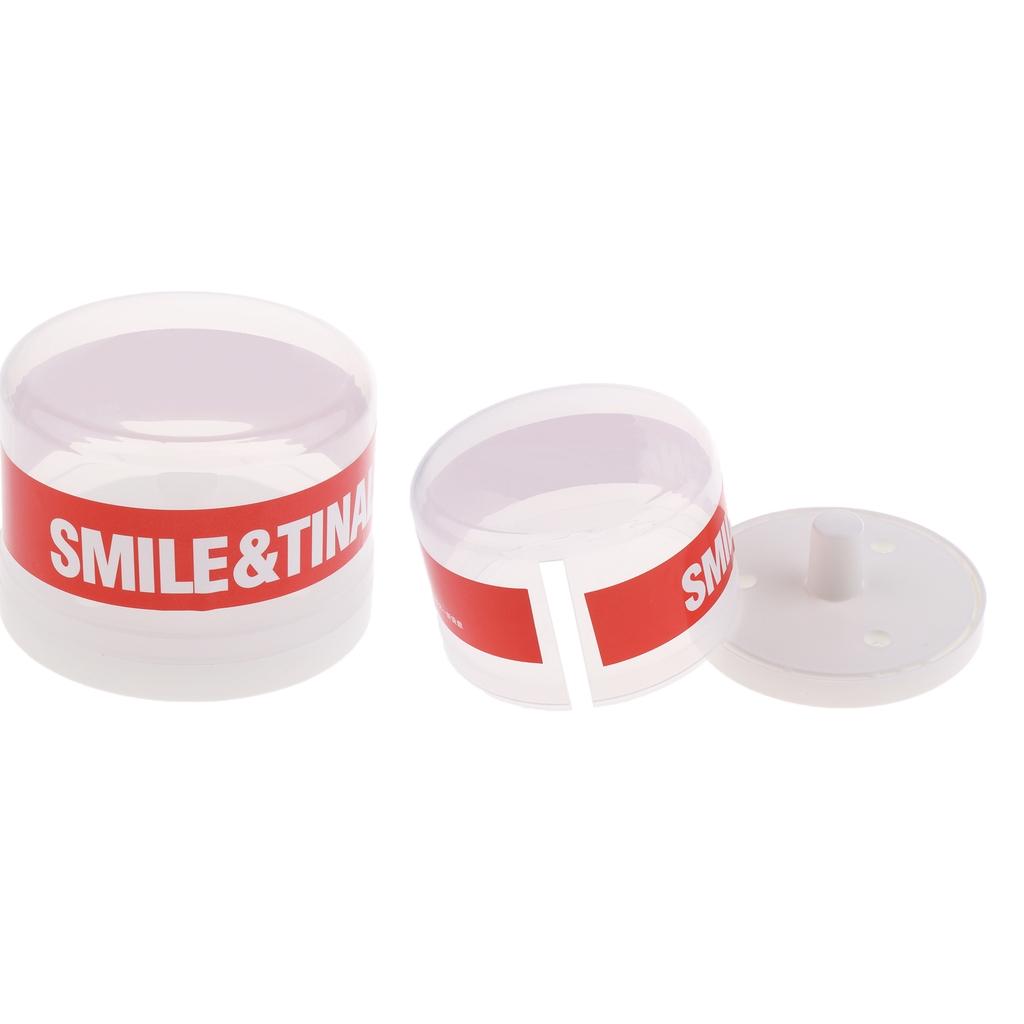 2x Plastic Box Disposable Neck Paper Container Salon Strip Holder Case