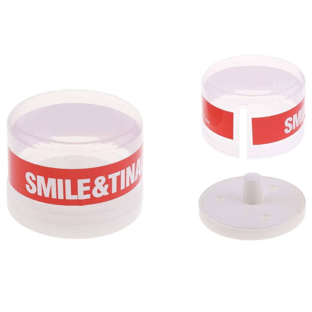 2x Plastic Box Disposable Neck Paper Container Salon Strip Holder Case