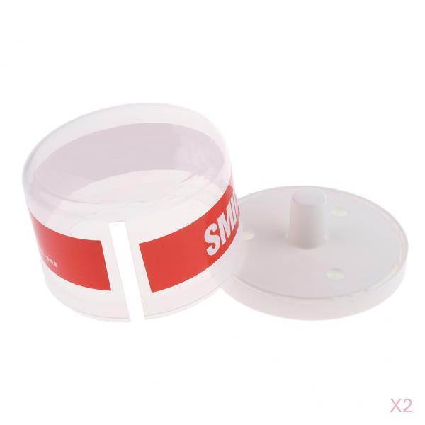 2x Plastic Box Disposable Neck Paper Container Salon Strip Holder Case