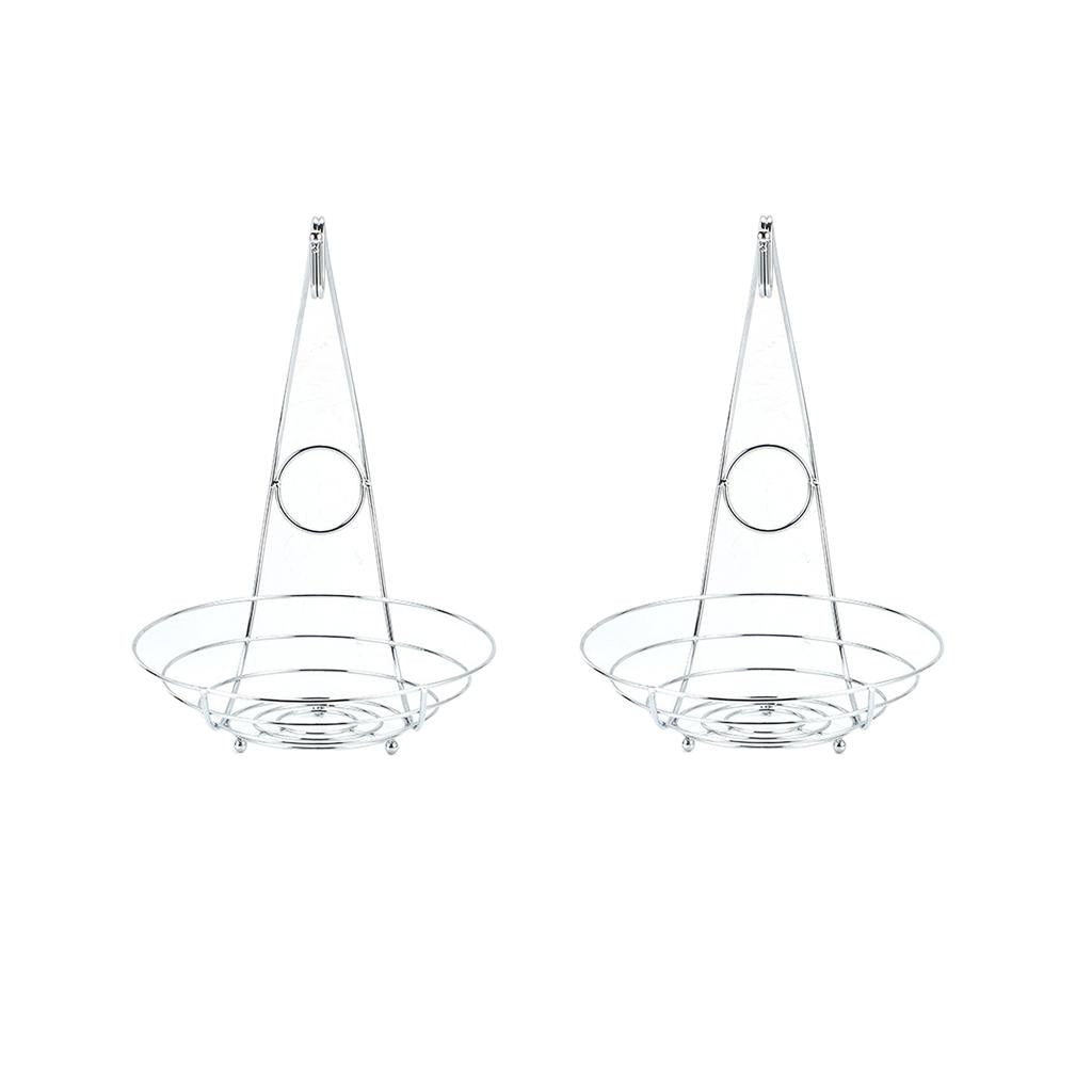 2 in 1 Banana Hanger Fruit Bowl Tree Holder Storage Basket Stand Hook Pack 2