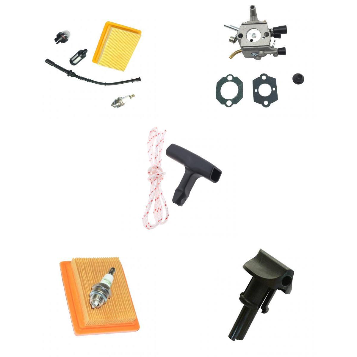 Carburetor Air Filter Starter Handle for STIHL FS120 FS200 FS250 FS300 Parts