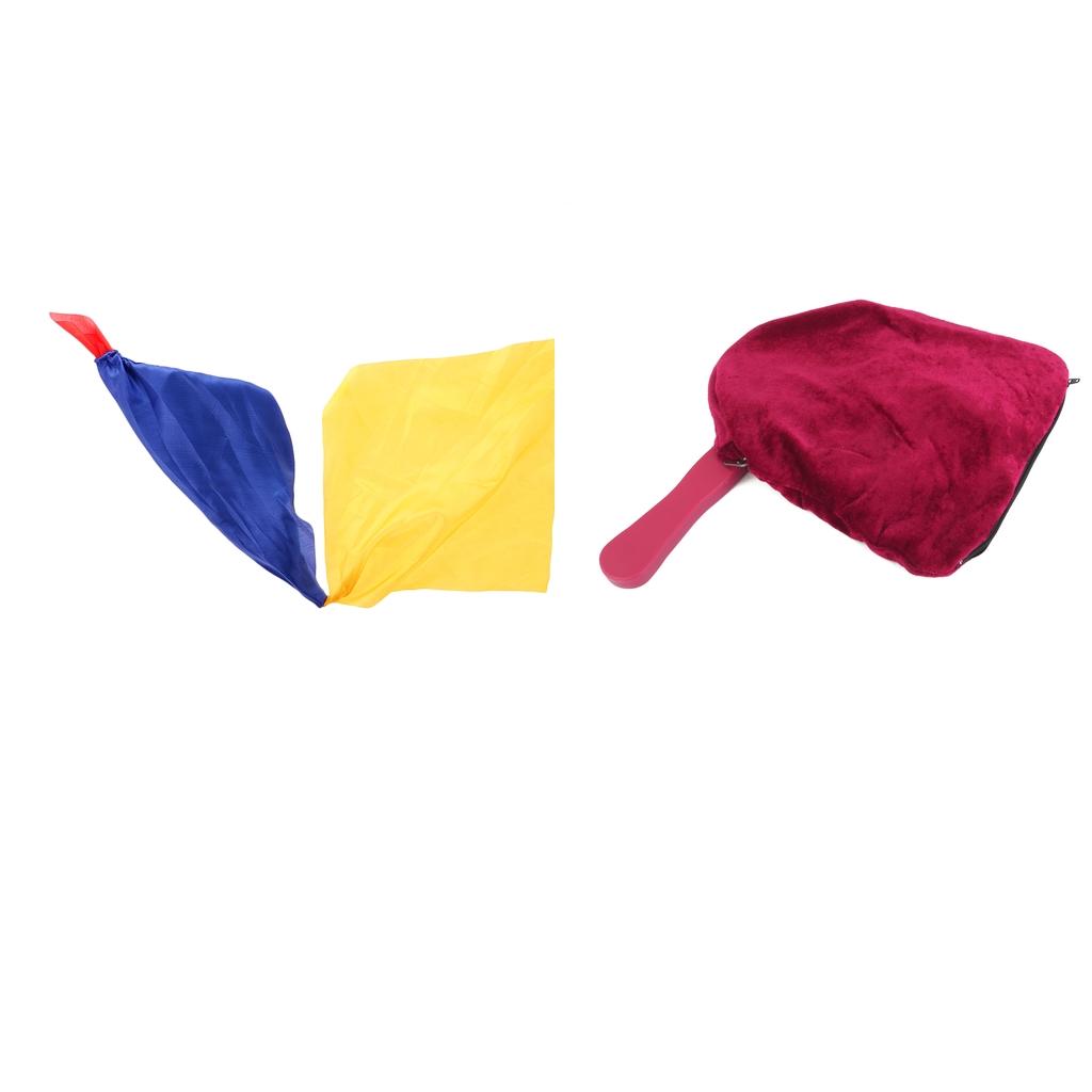 Change Color Silk Scarf and Magic Change Bag for Magic Performance Props Toy