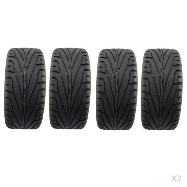 8 Pieces Racing Tires for 1/18 Wltoys A949 A959 A969 A979 K929 A959-b A969-b