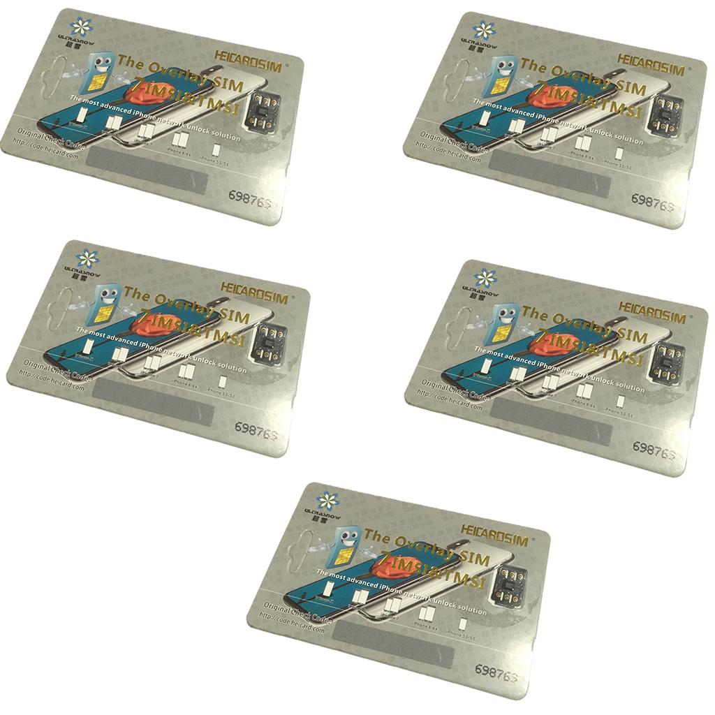 5 X Perfect Unlock Turbo Sim Card for iPhone X 8 7 6S 6 Plus+5S iOS 11.2 GPP
