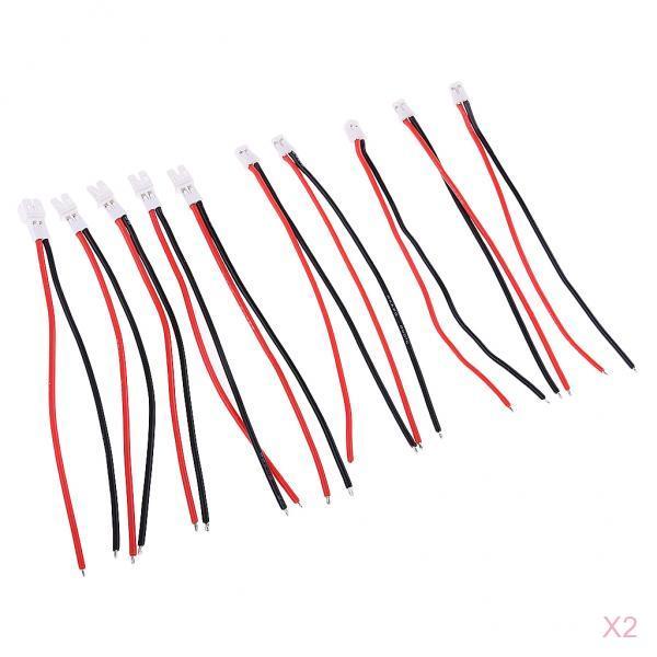 20Pieces Upgraded JST-PH 2.0 Male Female Connector Cable 55mm for RC Battery
