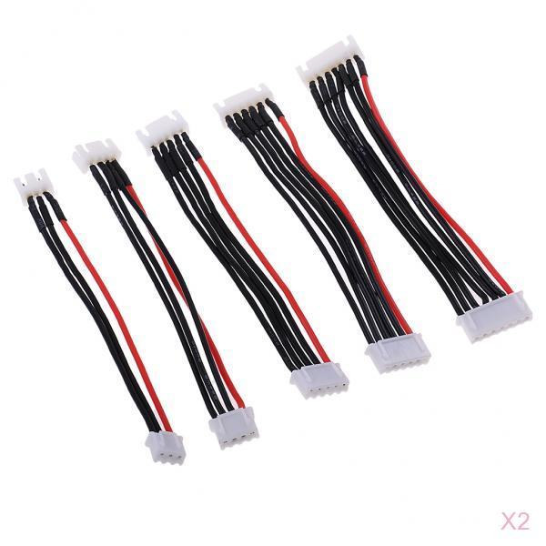 10 Pieces JST-XH 2S 3S 4S 5S 6S LiPo Balance Cable Charging Power Wire 10cm