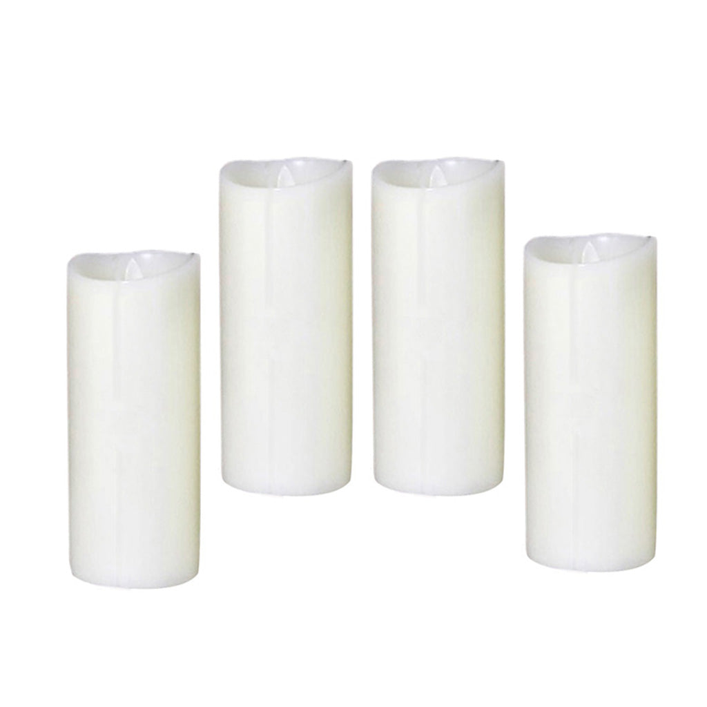 4Pcs Romantic LED Flameless Swing Flickering Simulation Candle Light 17.5cm