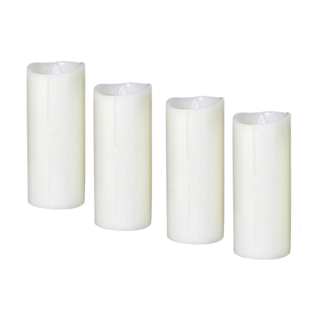 4Pcs Romantic LED Flameless Swing Flickering Simulation Candle Light 17.5cm