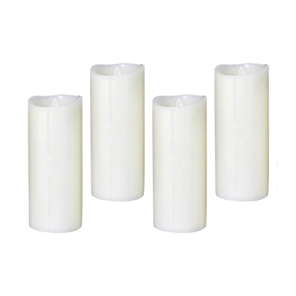 4Pcs Romantic LED Flameless Swing Flickering Simulation Candle Light 17.5cm