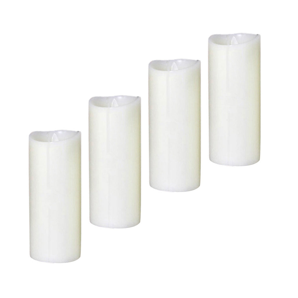 4Pcs Romantic LED Flameless Swing Flickering Simulation Candle Light 17.5cm