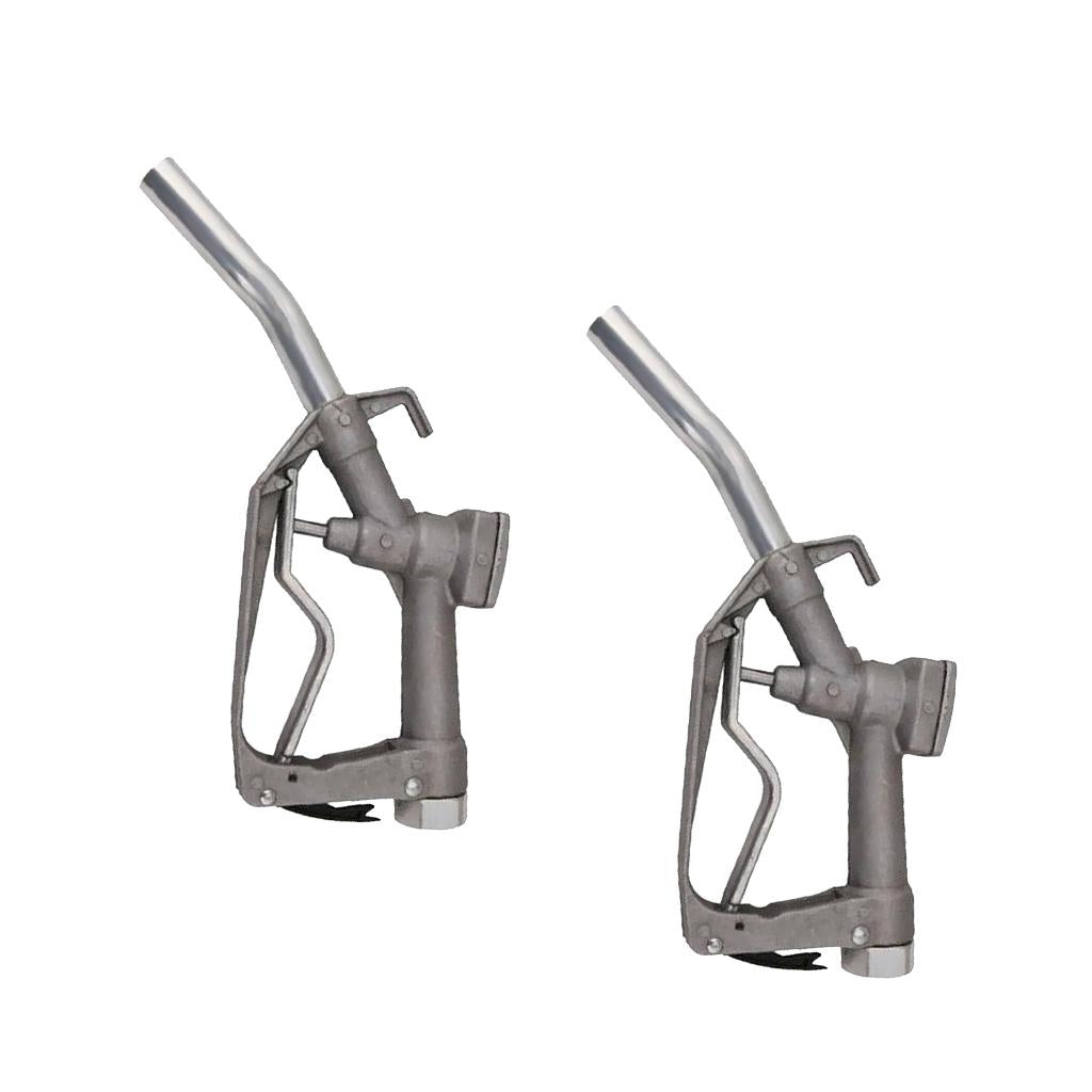 2 Pieces Manual 0-90L/min Fuel Gasoline Diesel Oil Nozzle Dispenser for Farm