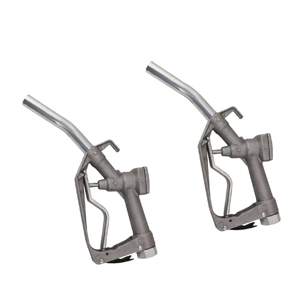 2 Pieces Manual 0-90L/min Fuel Gasoline Diesel Oil Nozzle Dispenser for Farm