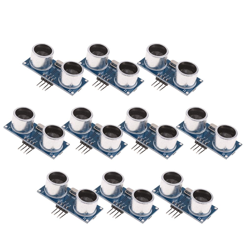 10Pcs HCSR04 Ultrasonic Distance Measuring Module Transducer Sensor