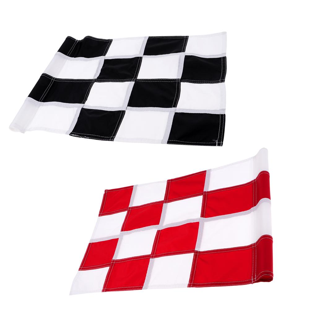 2 Pack Durable Backyard Practice Golf Hole Pole Cup Flag Putting Green Flags