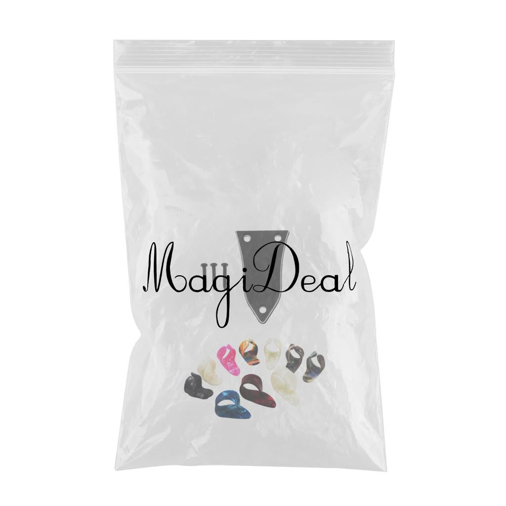 3ply Truss Rod Cover with Screws+15pcs Celluloid Thumb Finger Guitar Picks
