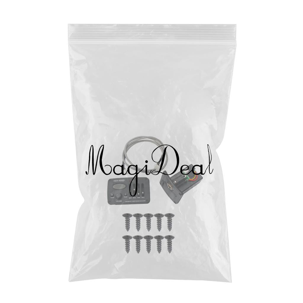 4 Band Guitar Equalizer Preamp Pickup+50 Pcs Mounting Screw for Guitar Bass
