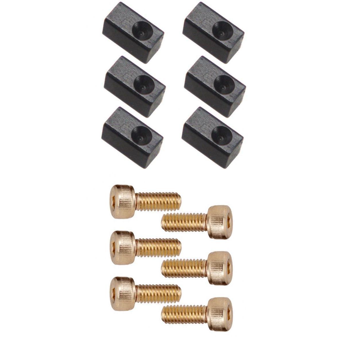 6 Sets Electric Guitar Hexagon Screws + Tremolo Bridge Saddle Insert Lock