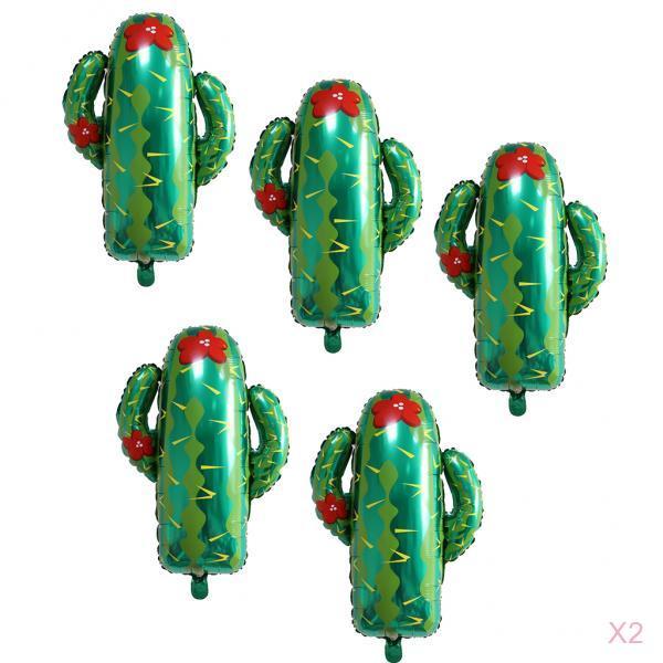 10 Pieces Cactus Aluminium Foil Balloon Baby Shower Kid Birthday Party Decor