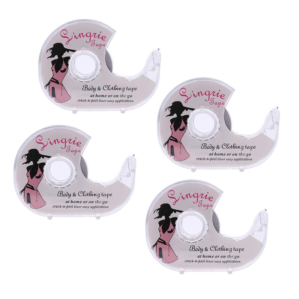 4x Double-Sided Lingerie Tape Adhesive For Clothes Dress Body Wedding Prom