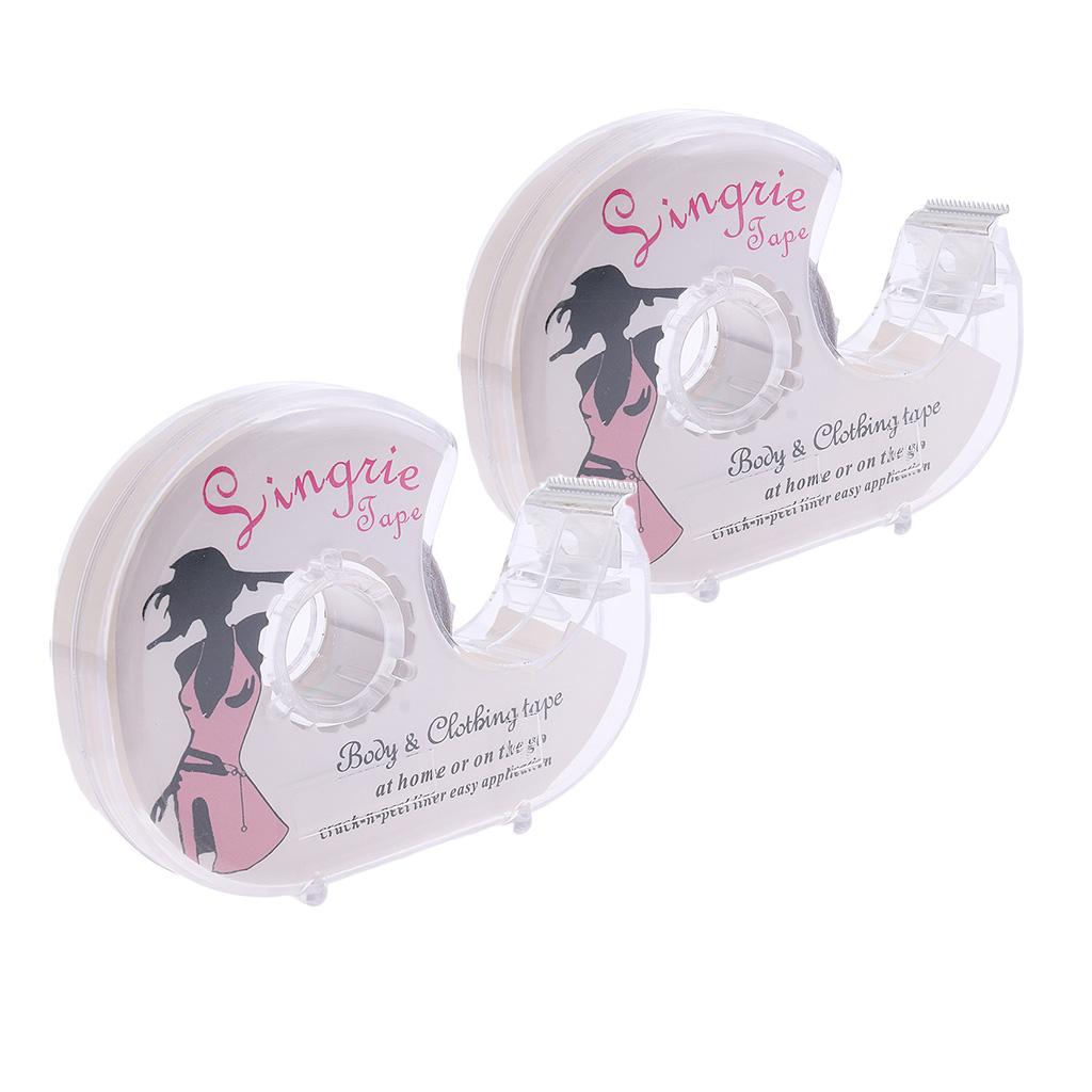 2x Double-Sided Lingerie Tape Adhesive For Clothes Dress Body Wedding Prom