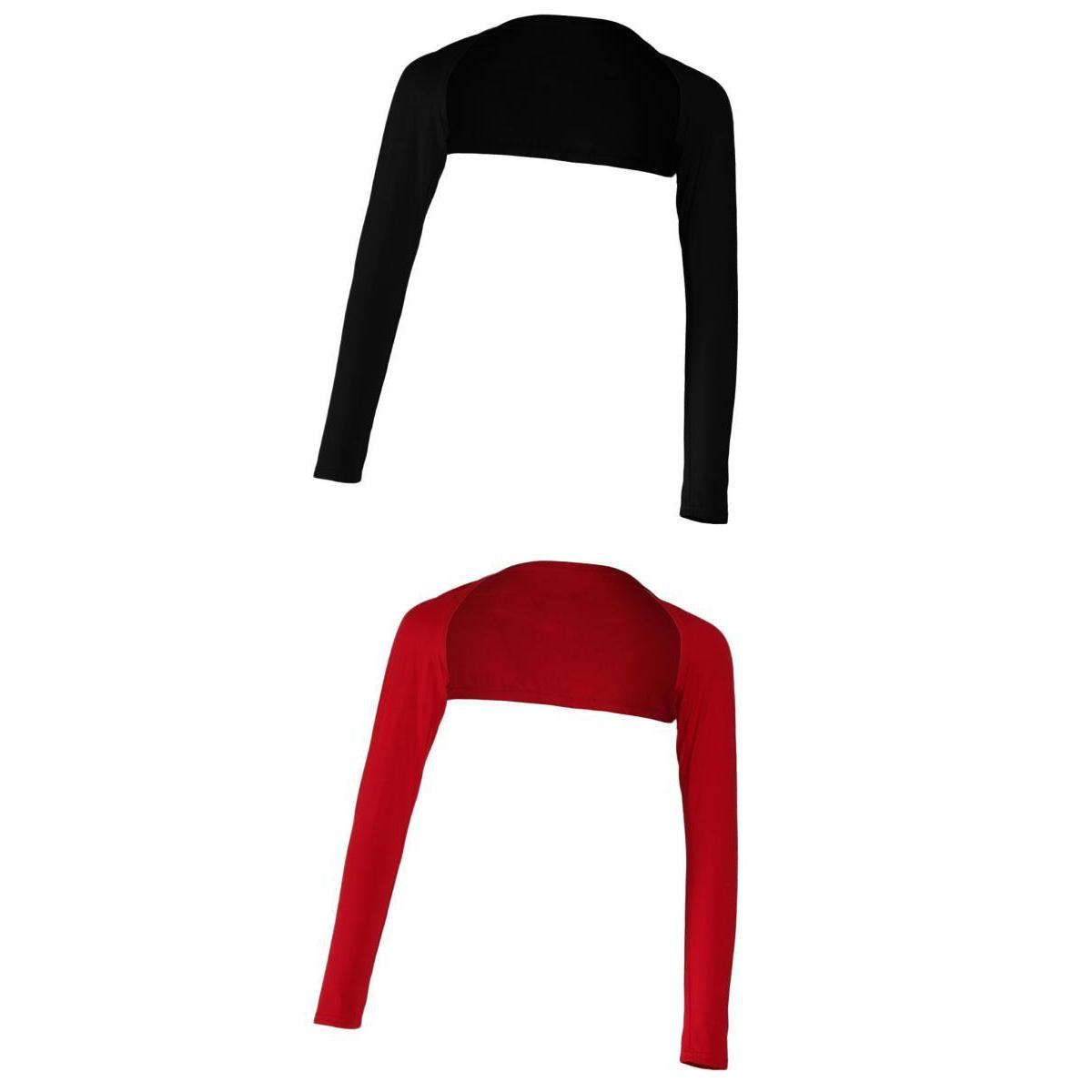 Black Red Women One-piece Long Sleeve Arm Cover Shrug Bolero Hijab Muslim