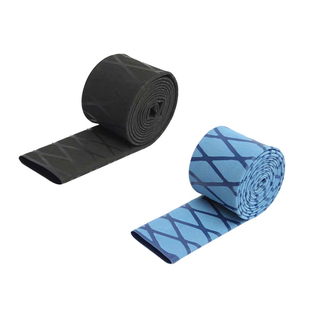 2 Pieces Non Slip Heat Shrink Wrap Tubing Fishing Rod Racket Sleeving Handle