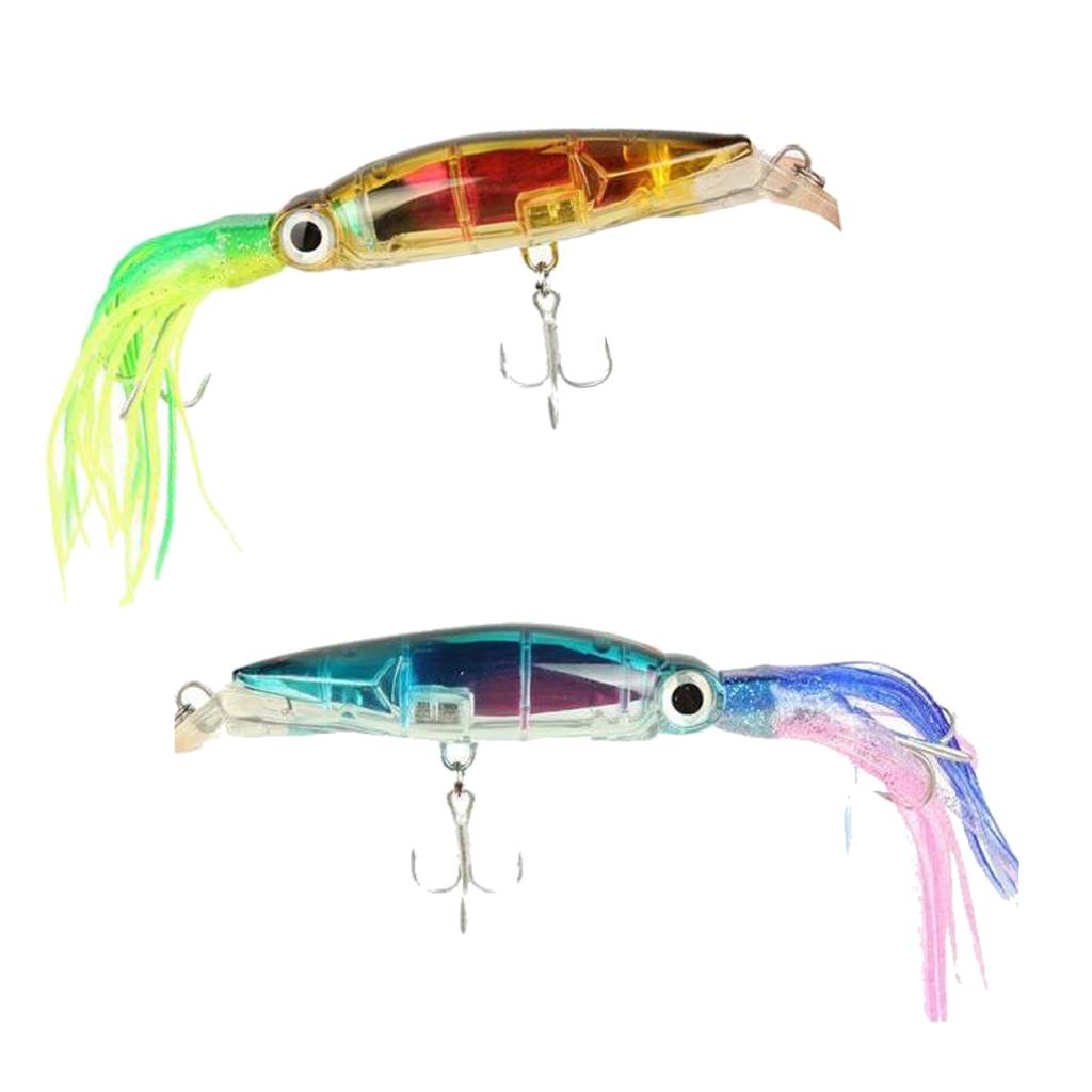 2 Pieces Squid Octopus Fishing Lure Tuna Marlin Trolling Lure Skirt Lure