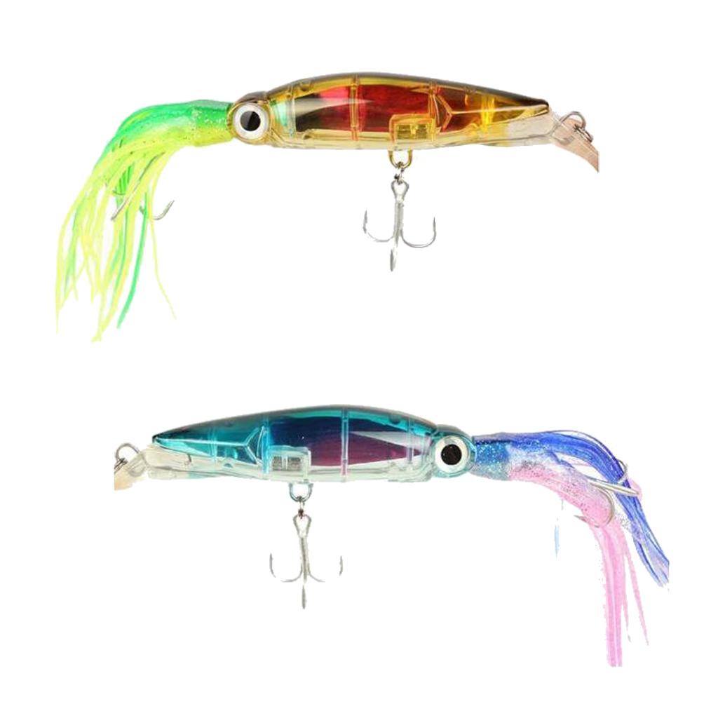2 Pieces Squid Octopus Fishing Lure Tuna Marlin Trolling Lure Skirt Lure