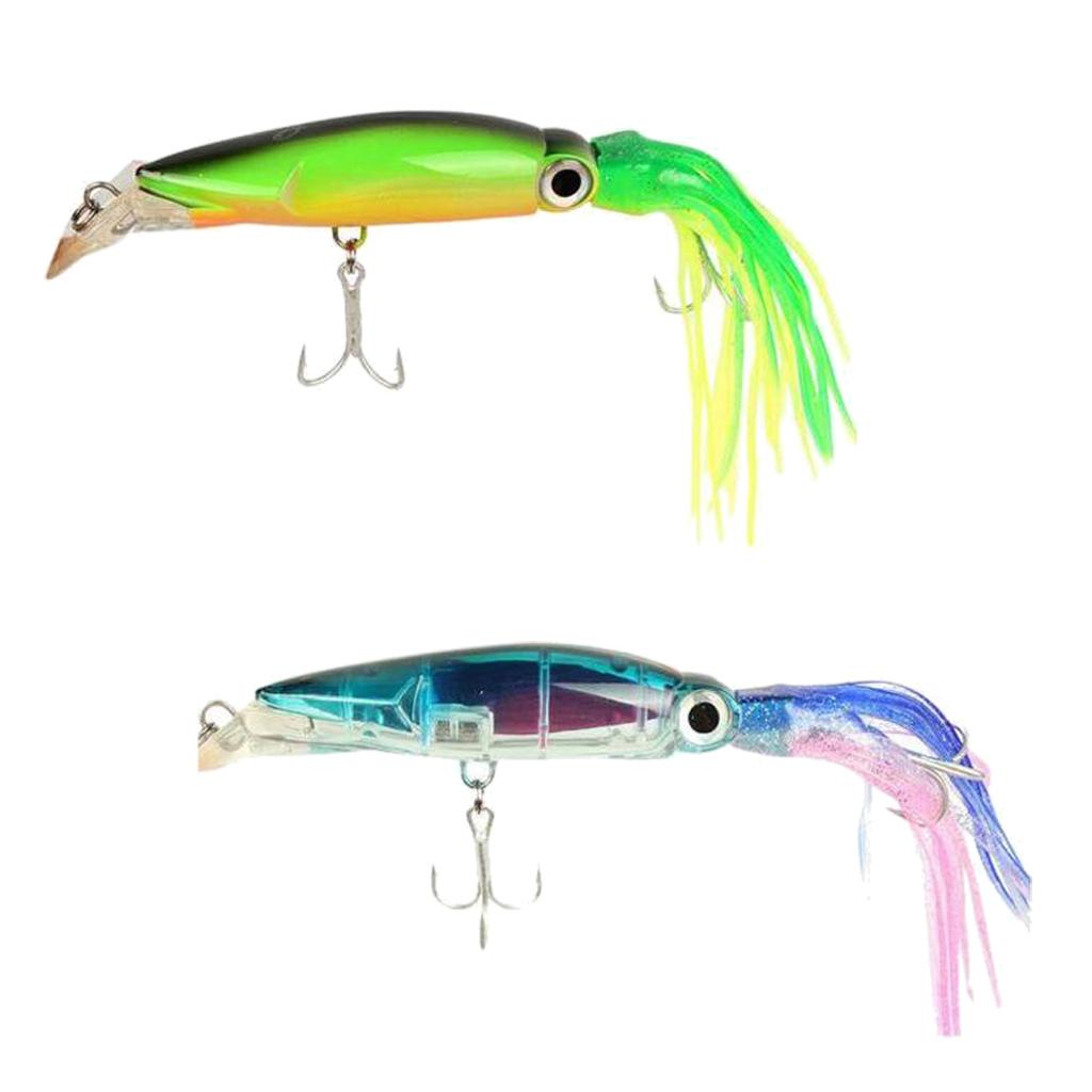 2pcs Fishing Skirt Lure Squid Octopus Fishing Lure Tuna Marlin Trolling Lure
