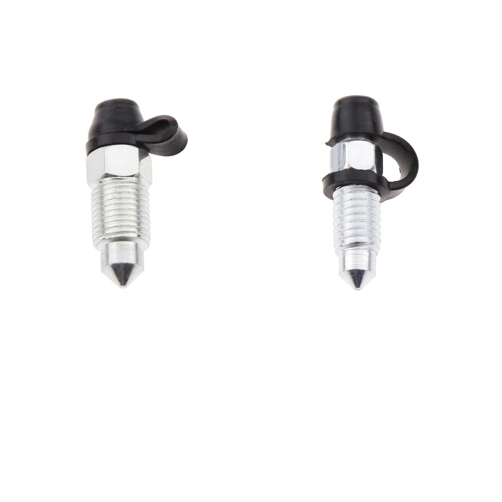 2pcs M10 x1mm & M8 x 1.25mm Motorcycle Brake Caliper Bleed Screw Bolts