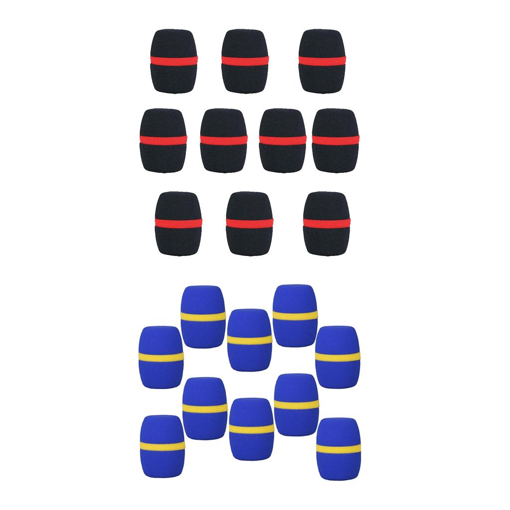 20Pcs Handheld Stage Microphone Windscreen Foam Mic Cover Wind Muff