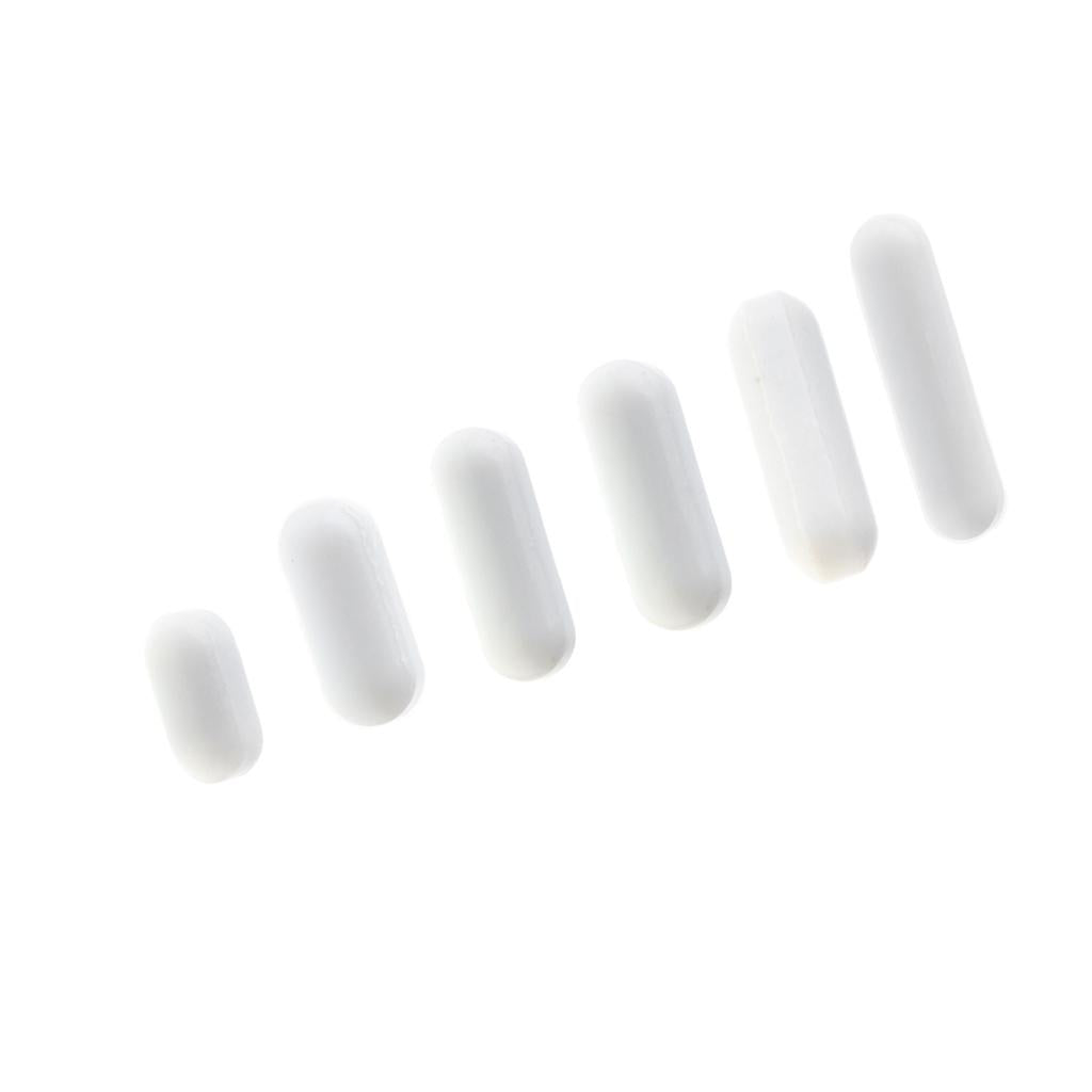 6pcs PTFE Magnetic Stirrer Mixer Stir Bar Science Lab Experiment Equipment