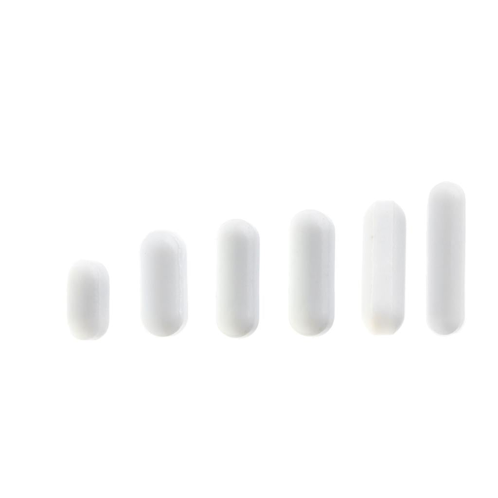 6pcs PTFE Magnetic Stirrer Mixer Stir Bar Science Lab Experiment Equipment