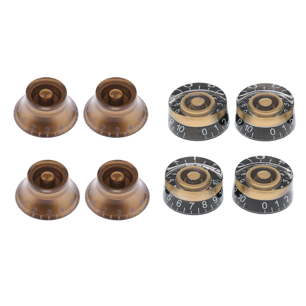 8 Pieces Acrylic Volume Tone Control Knobs for LP Electric Guitar