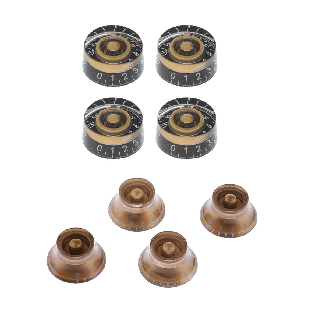 8 Pieces Acrylic Volume Tone Control Knobs for LP Electric Guitar