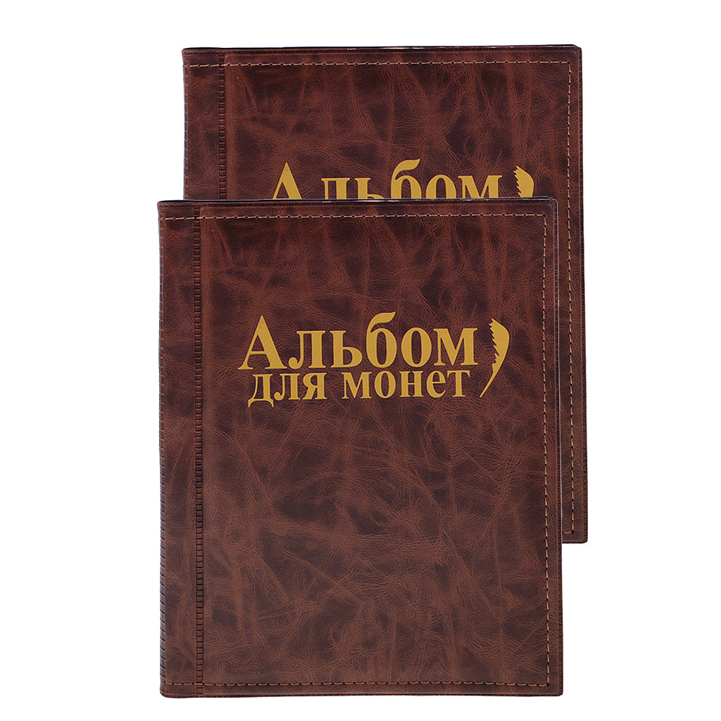2pcs 250 Coin Collection Holder Storage Money Penny Pockets Album Book Gift
