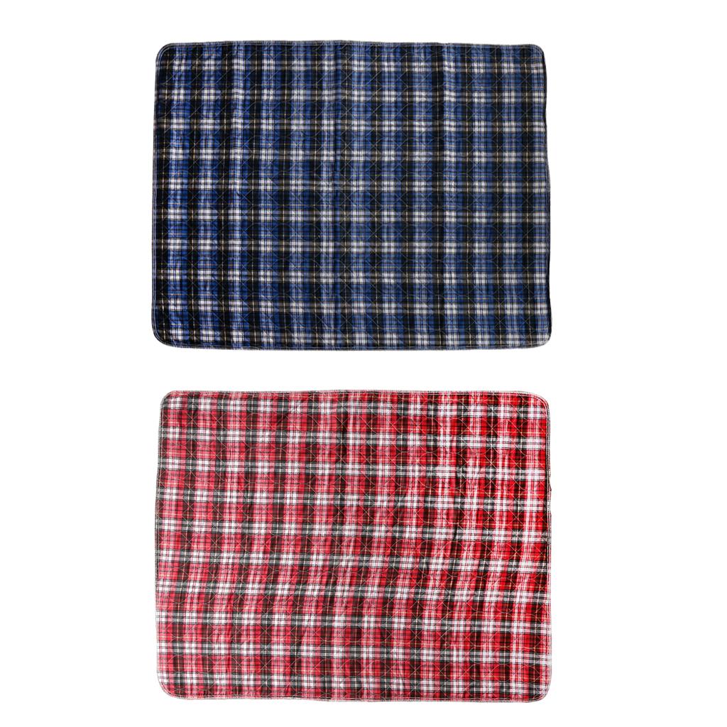 2 Pieces Washable Reusable Underpads Incontinence Bed Pad Absorbent Sheets