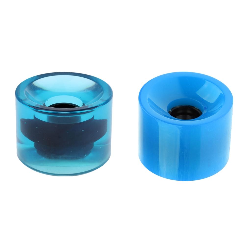 2pcs PU Skateboard Wheels Longboard Replacement Wheels Cruiser Parts 70x51mm