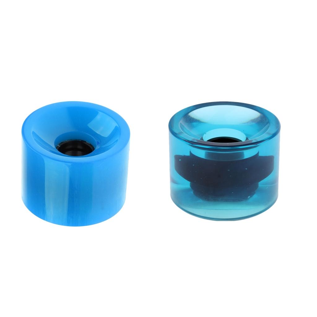 2pcs PU Skateboard Wheels Longboard Replacement Wheels Cruiser Parts 70x51mm