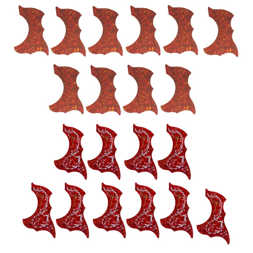 20 Pieces Acoustic Guitar Pickguard Scratchplate for Guitar Accessories