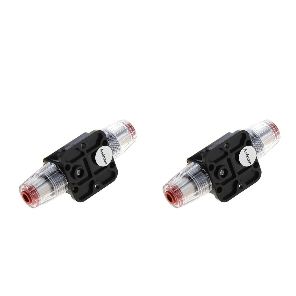 2pcs 30A+40A 12V Solar System Waterproof Circuit Breaker Reset Fuse Inverter