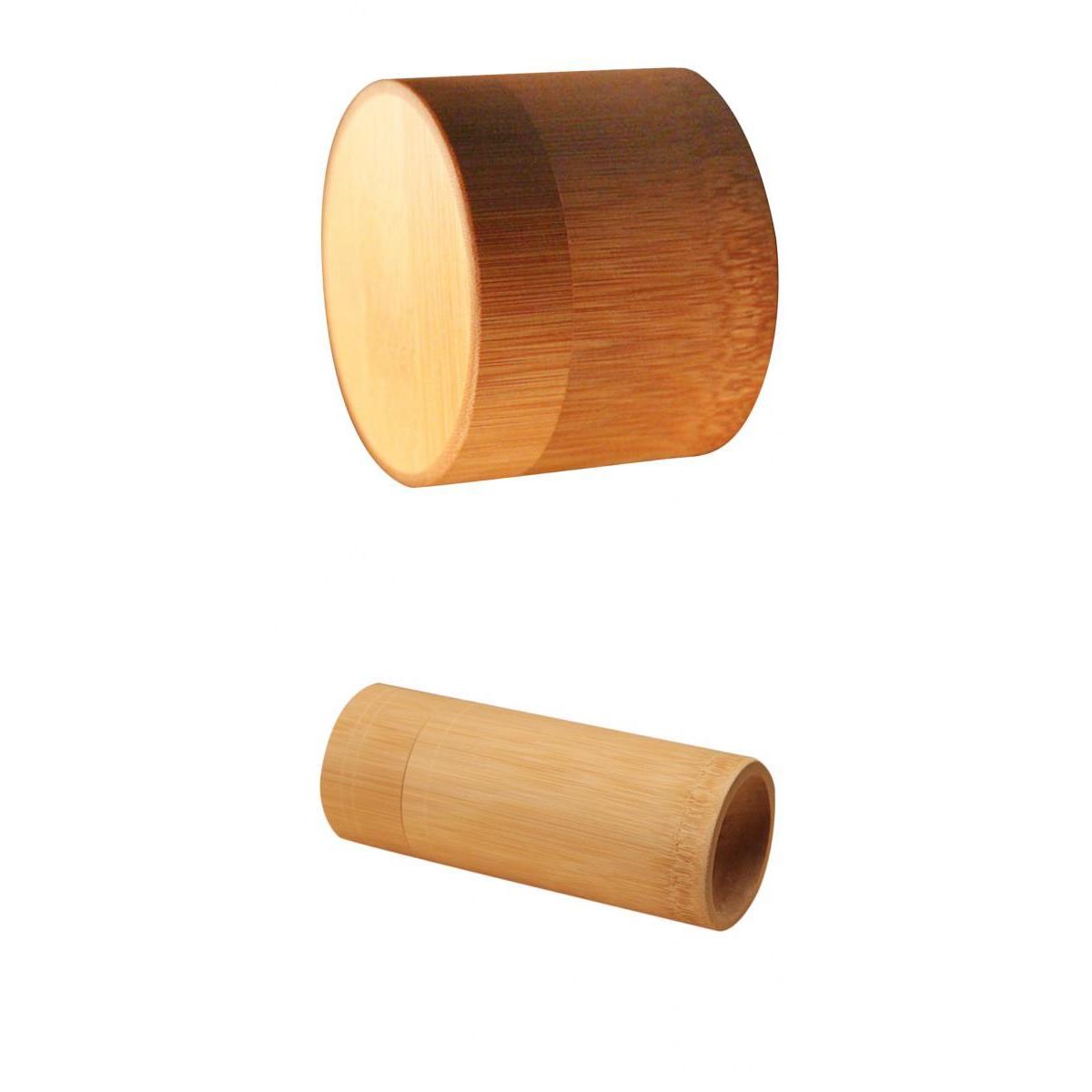 2pcs Round Tube Bamboo Tea CanisterTea Barrel Matcha Tea Box Tea Tin