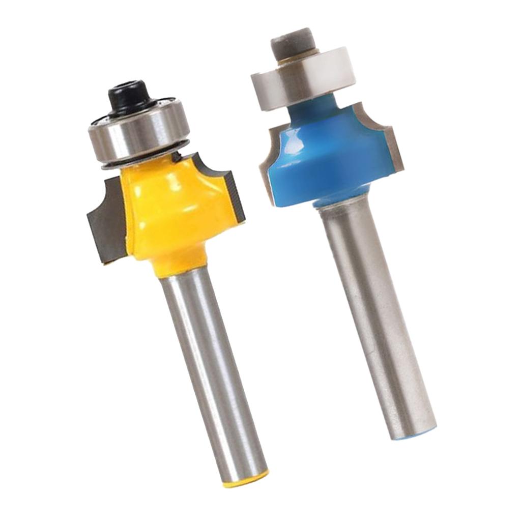 1/4 Shank 1/4" Radius Round Over Router Bit Woodworking Chisel Cutter Tools"